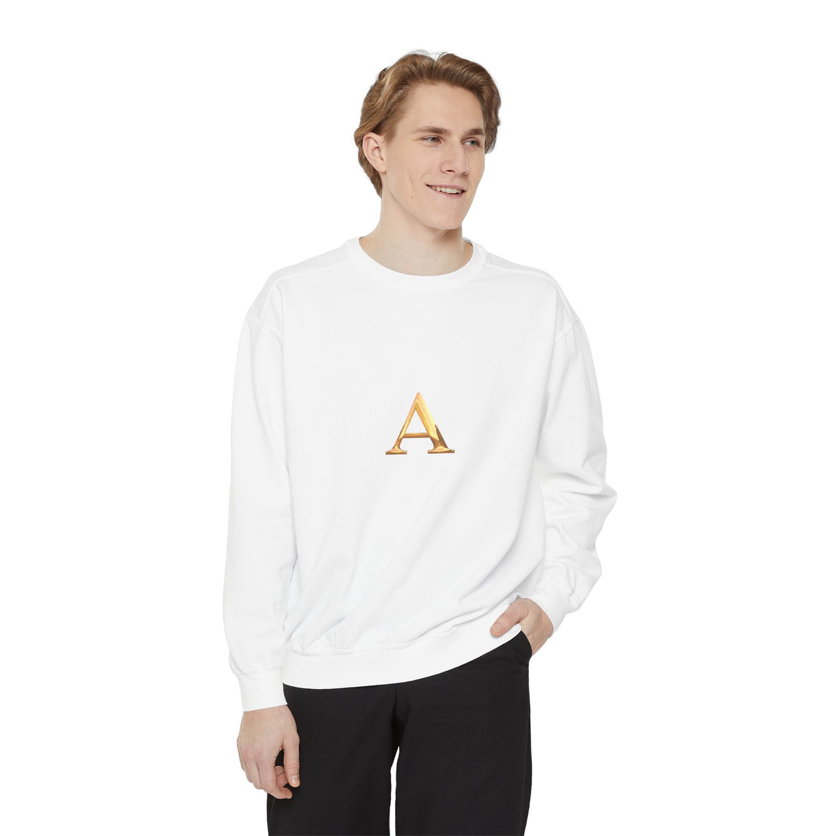 Stylish Monogrammed Sweatshirt, Personalized Gift, Cozy Layering, Casual Wear, Birthday, Holiday Present