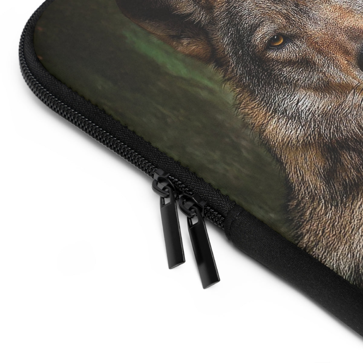 Wolf Laptop Sleeve - Wildlife Lover Gift