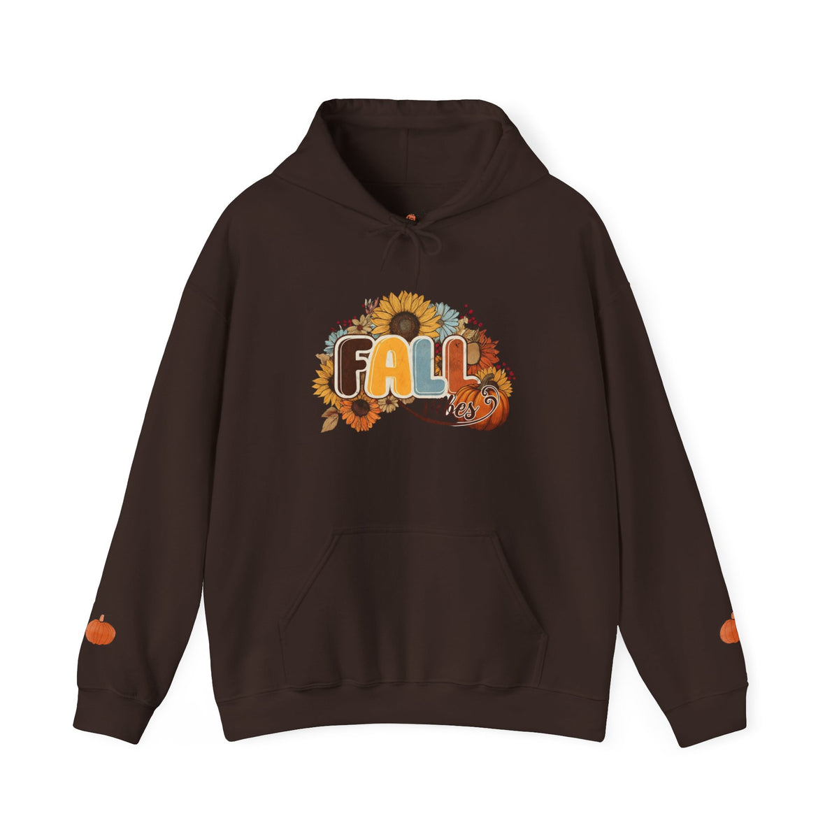Cozy Fall Vibes Hoodie, Unisex Sweatshirt for Autumn, Pumpkin Design, Perfect for Thanksgiving, Gift for Friends, Seasonal Wear