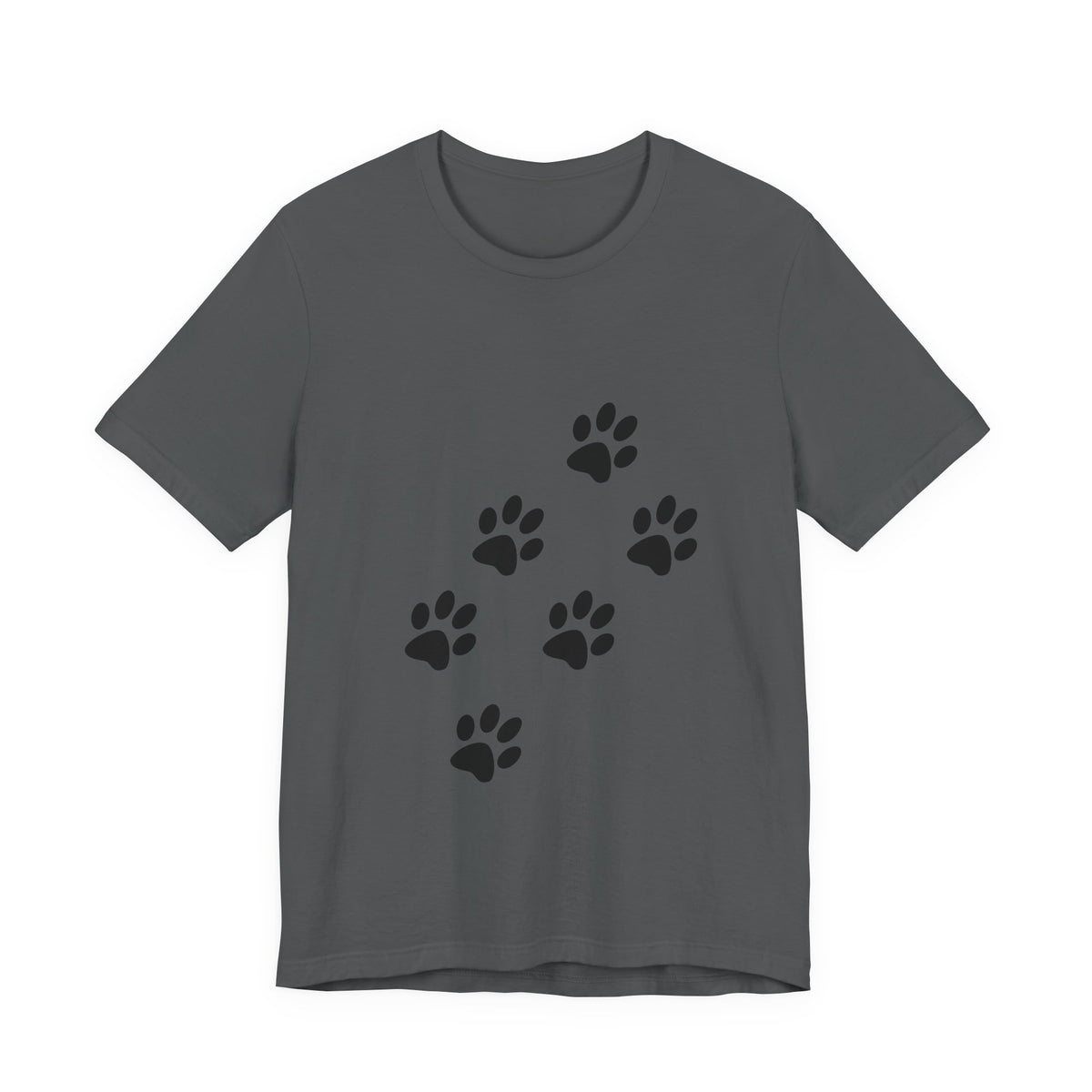 Paw Print Short Sleeve Tee | Unisex Animal Lover Shirt, Pet Owner Gift, Casual Wear, Gifts for Dog Lovers, Comfortable T-Shirt