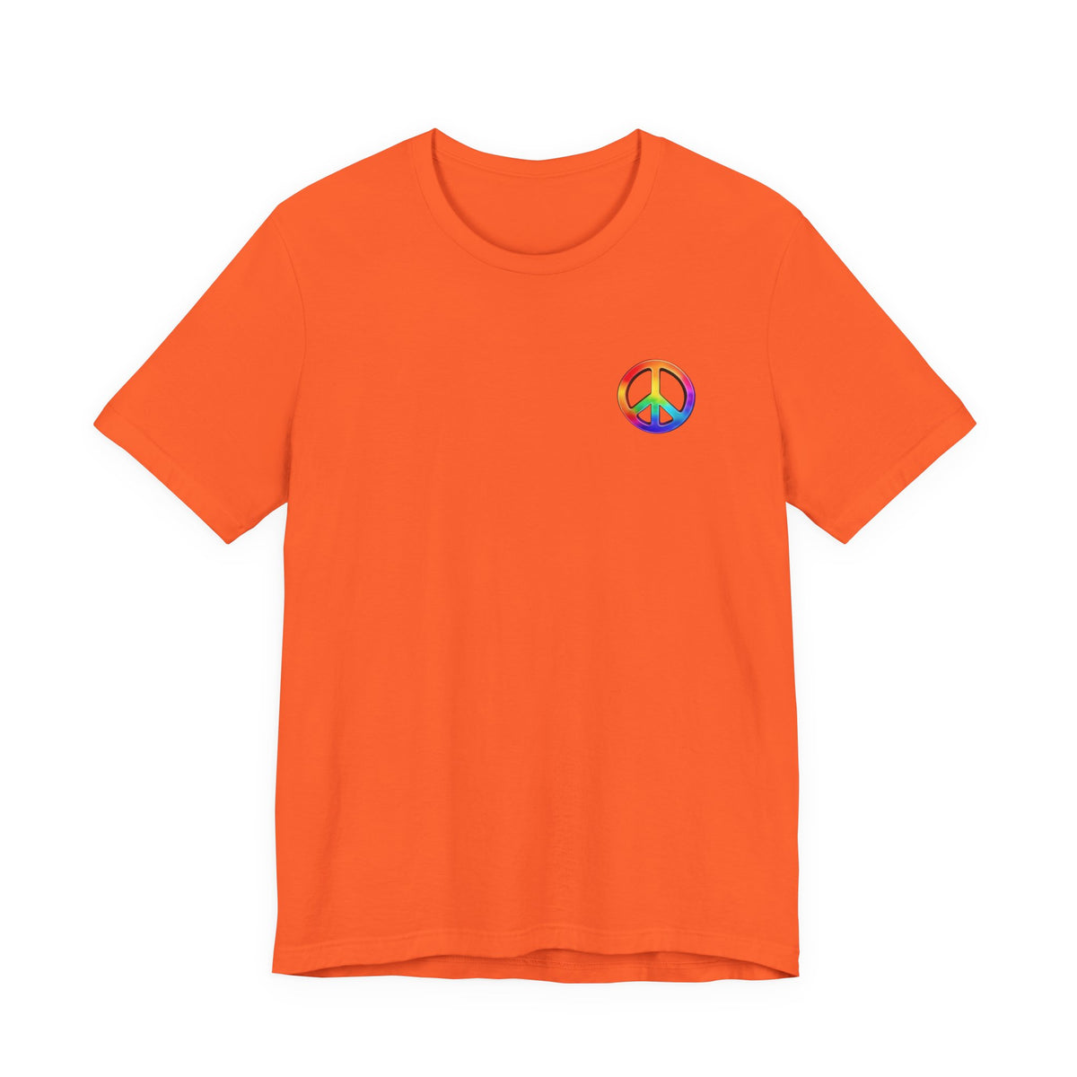 Peace Sign Tie-Dye Tee — Rainbow Hippie Peace Symbol T-Shirt