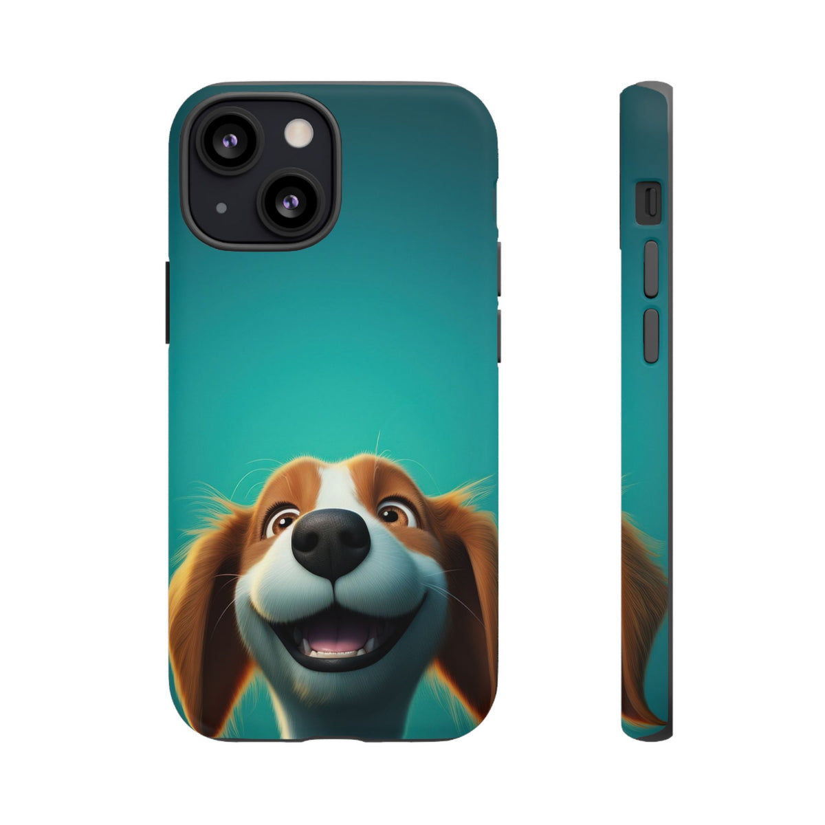Happy Dog Phone Case — Cute Cartoon Puppy Protective Phone Cover