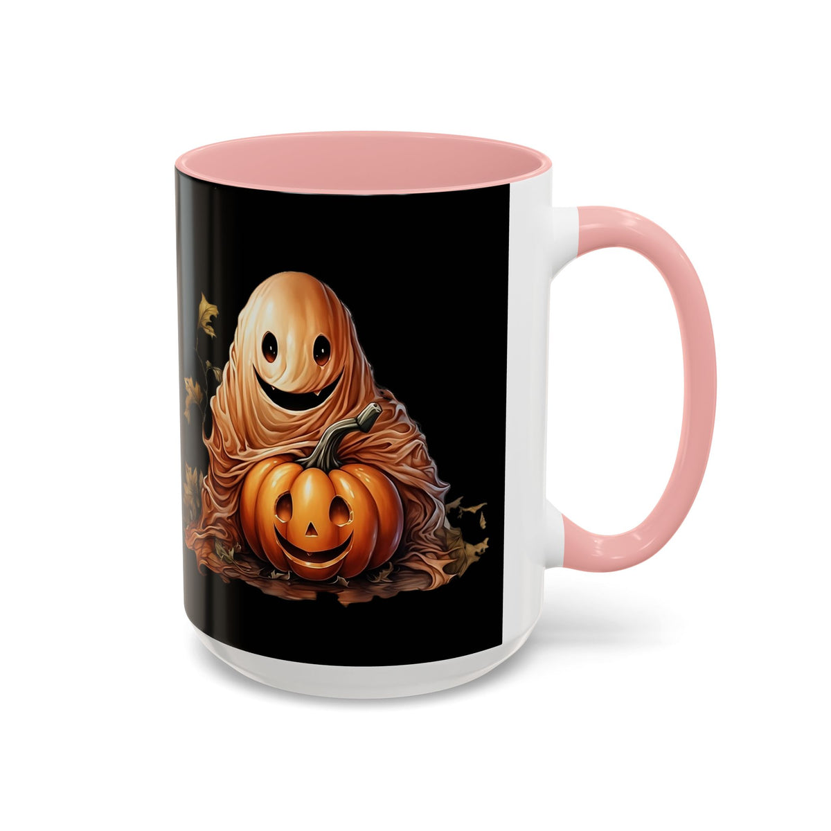 Halloween Ghost Pumpkin Coffee Mug, Spooky Drinkware, Fall Decor, Halloween Gift, Pumpkin Spice Lover's Mug