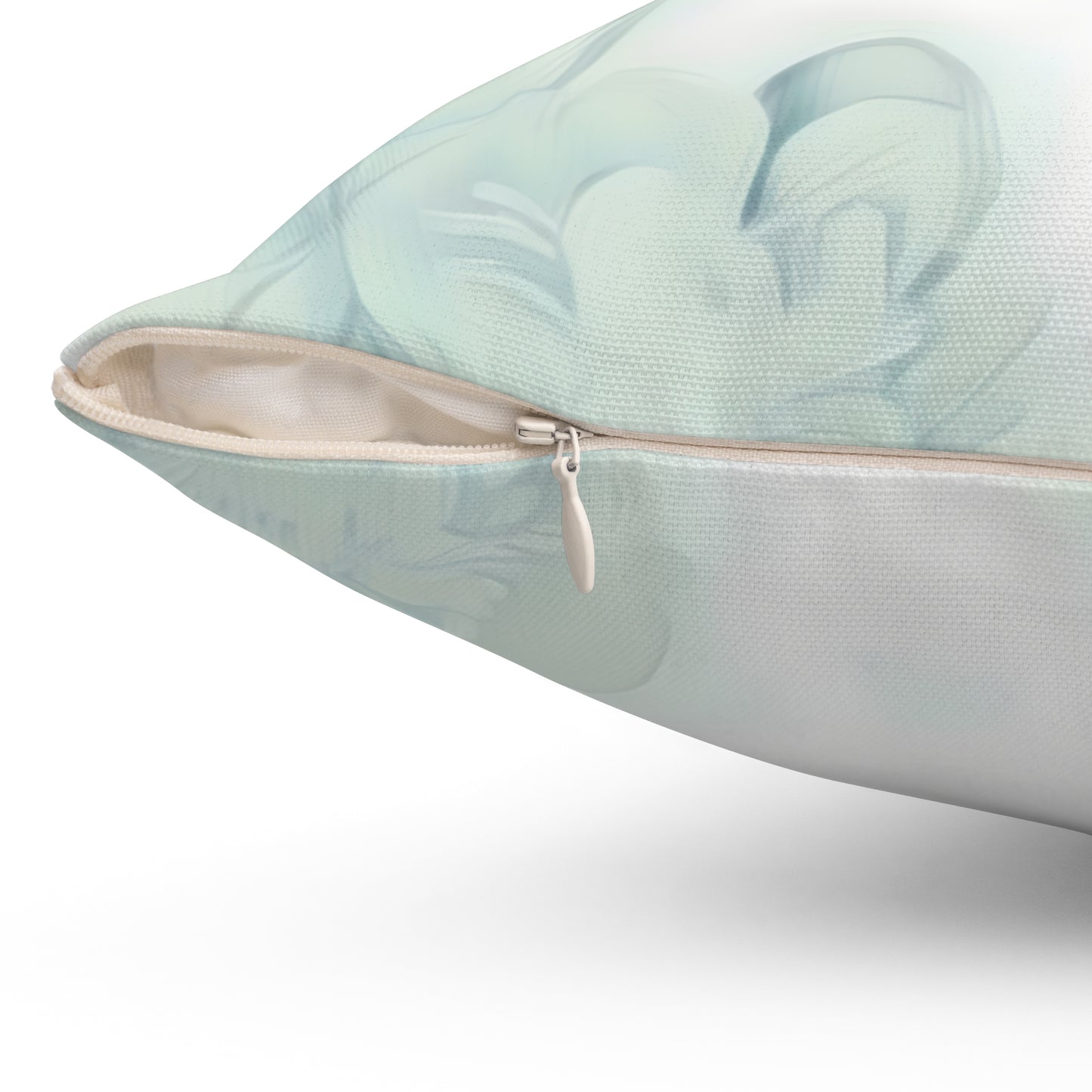 Monogram S Botanical Throw Pillow — Personalized Initial Decor