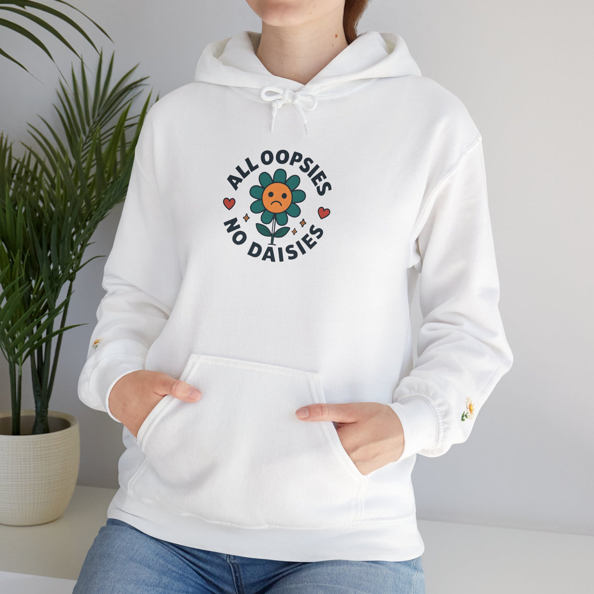 Psychedelic Floral Hoodie, Cozy Sweatshirt for Casual Style, Gift for Flower Lovers, Cute Streetwear, Spring Fashion, Art Tee