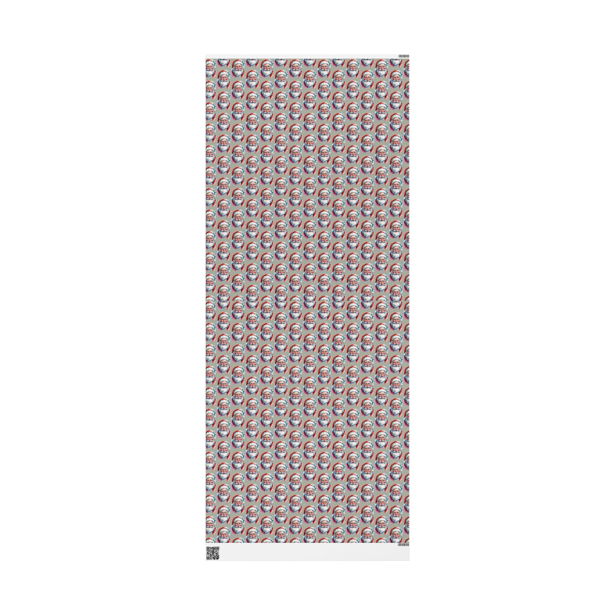 Santa Face Wrapping Paper Roll — Festive Holiday Gift Wrap