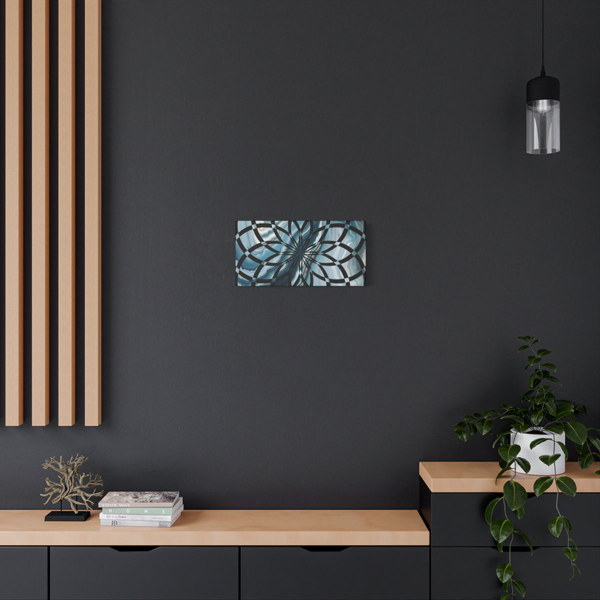 Abstract Geometric Art Canvas Print, Modern Wall