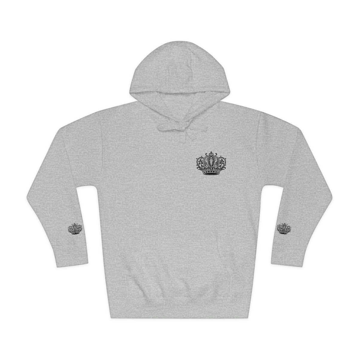 Crown Floral Unisex Fleece Hoodie | Cozy Streetwear, Perfect Gift for Him & Her, Autumn Fashion, Casual Wear, Trendy Outfit