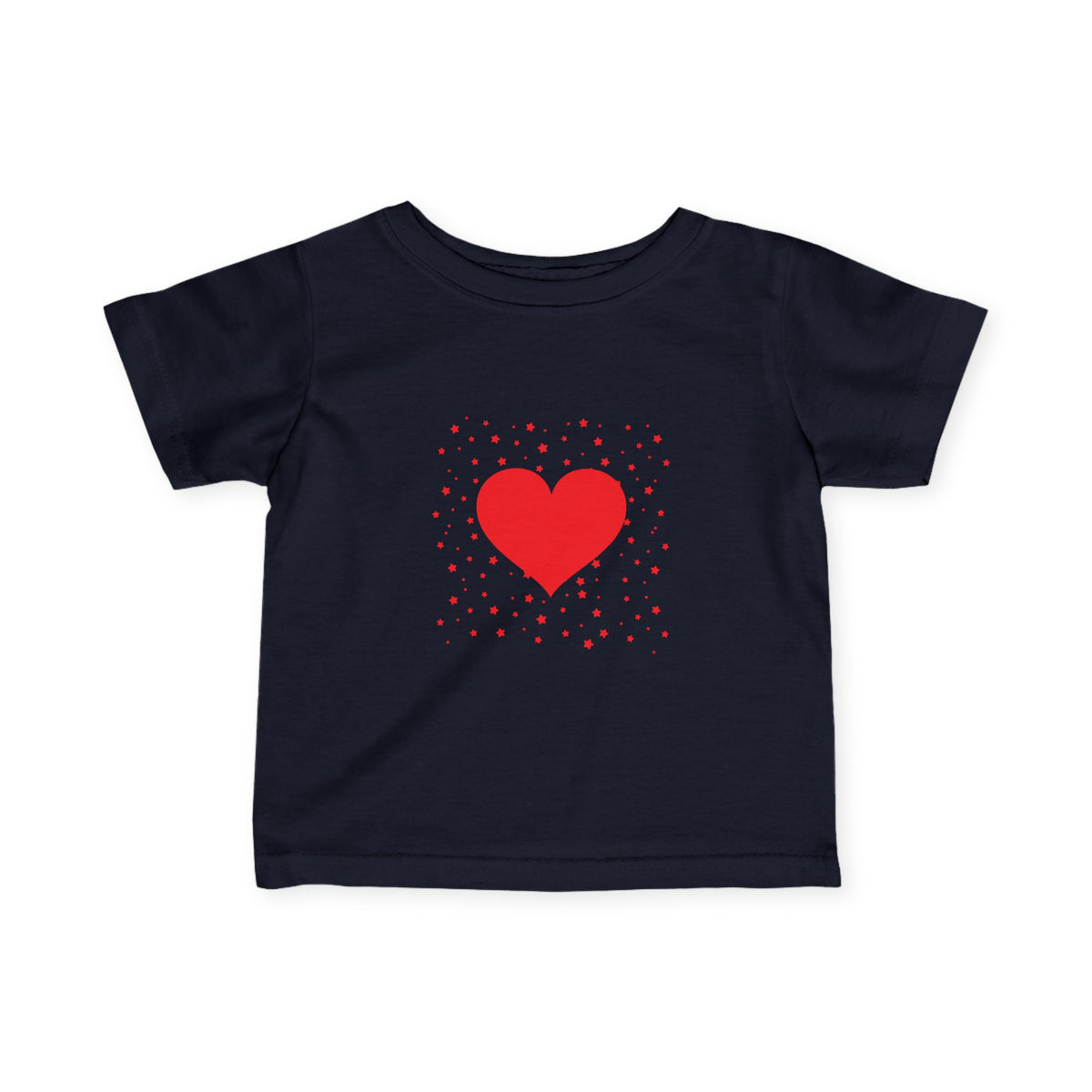 Infant Tee – Red Heart Confetti Baby Shirt