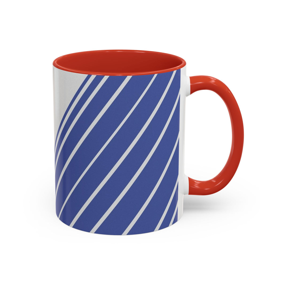 Elegant Stripe Accent Coffee Mug - Perfect for Gifts, Home Decor, Office, Birthdays, and Tea Lovers