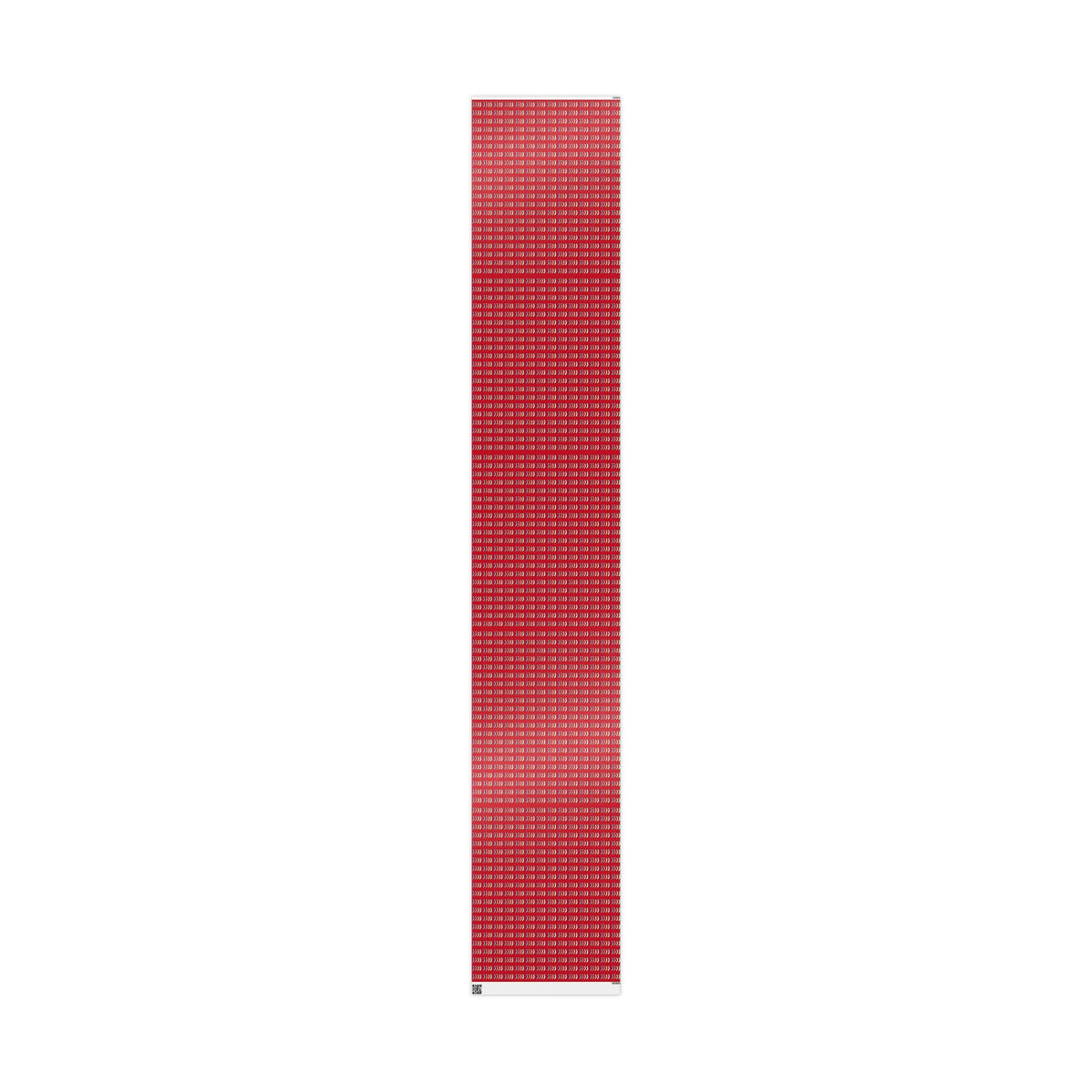 Holiday Candy Cane Wrapping Paper Roll — Red Patterned Gift Wrap