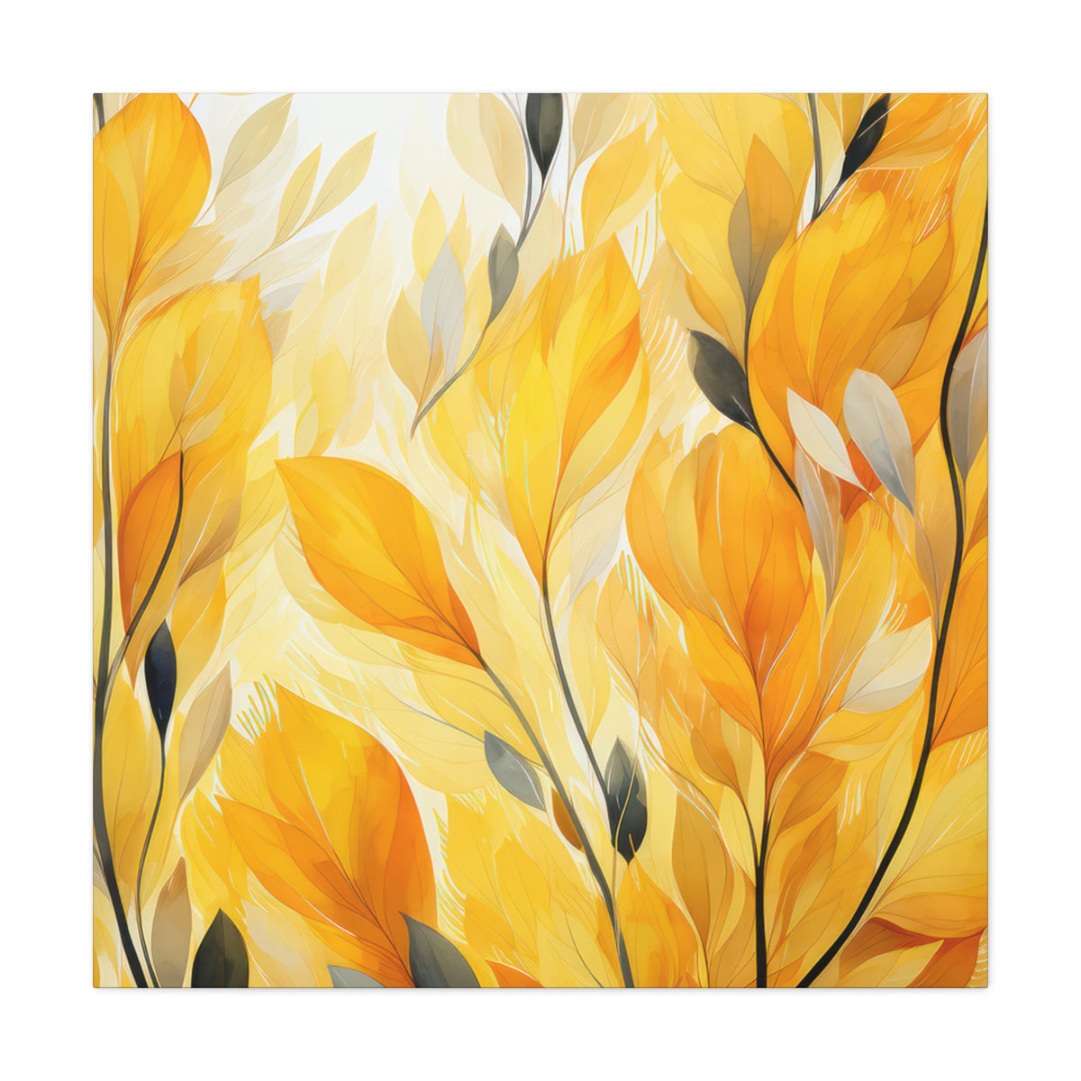 Gorgeous Yellow Matte Canvas Art Print, Stretched, 1.25"