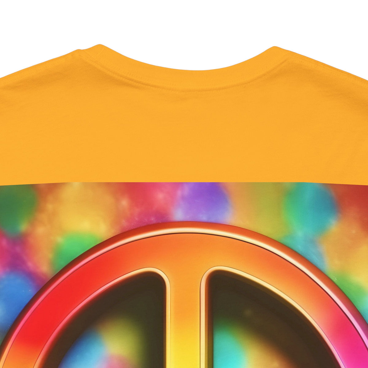 Peace Sign Tie-Dye Tee — Rainbow Hippie Peace Symbol T-Shirt