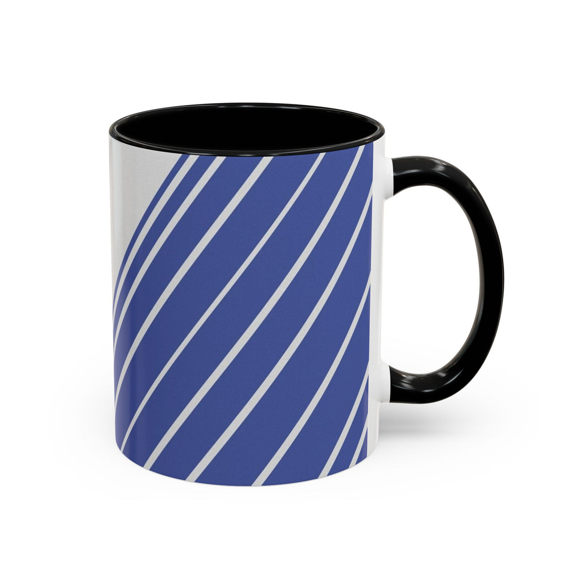 Elegant Stripe Accent Coffee Mug - Perfect for Gifts, Home Decor, Office, Birthdays, and Tea Lovers