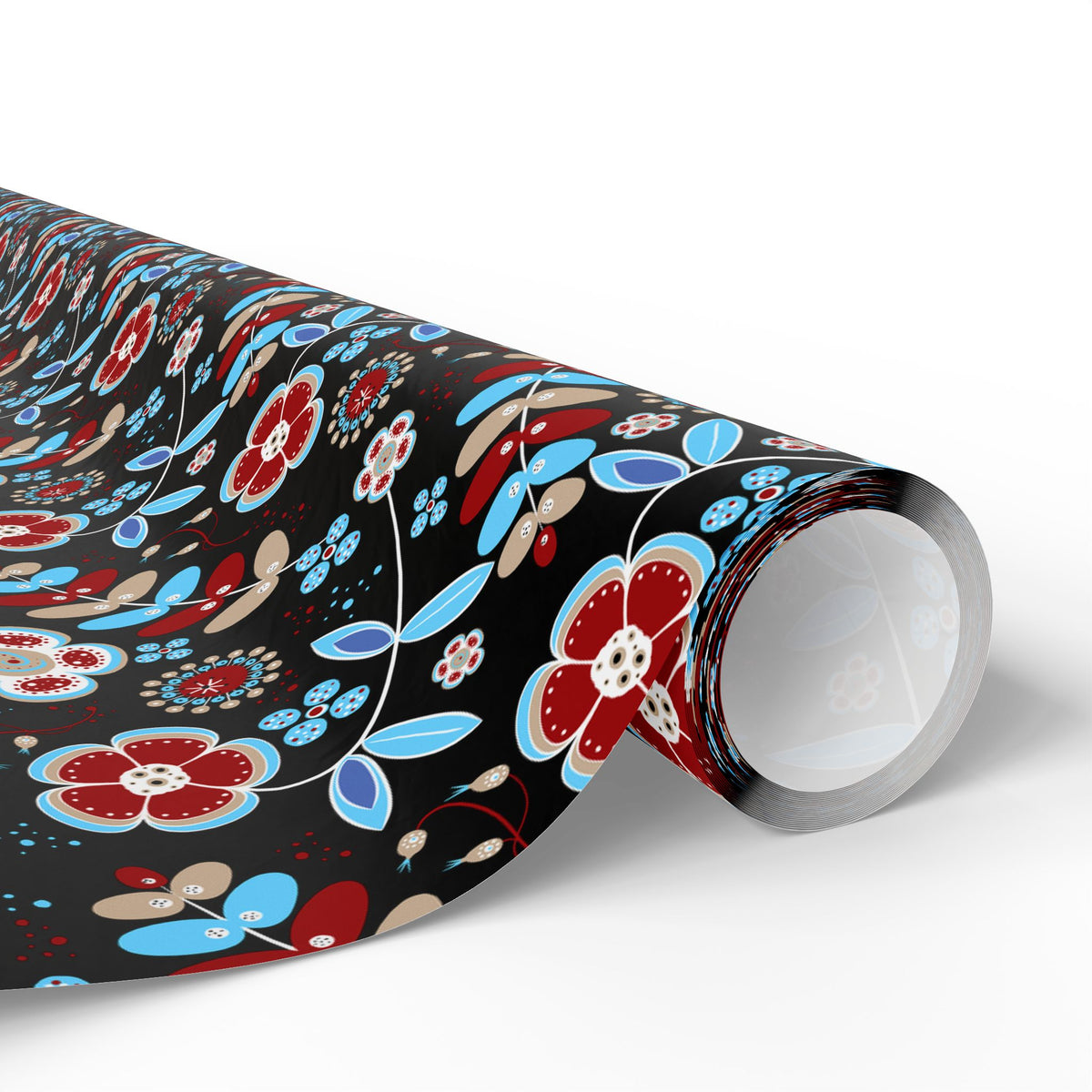 Festive Wrapping Paper Roll, Colorful Floral Gift Wrap for Holidays, Birthdays, Special Occasions, Unique Christmas Gift Wrap