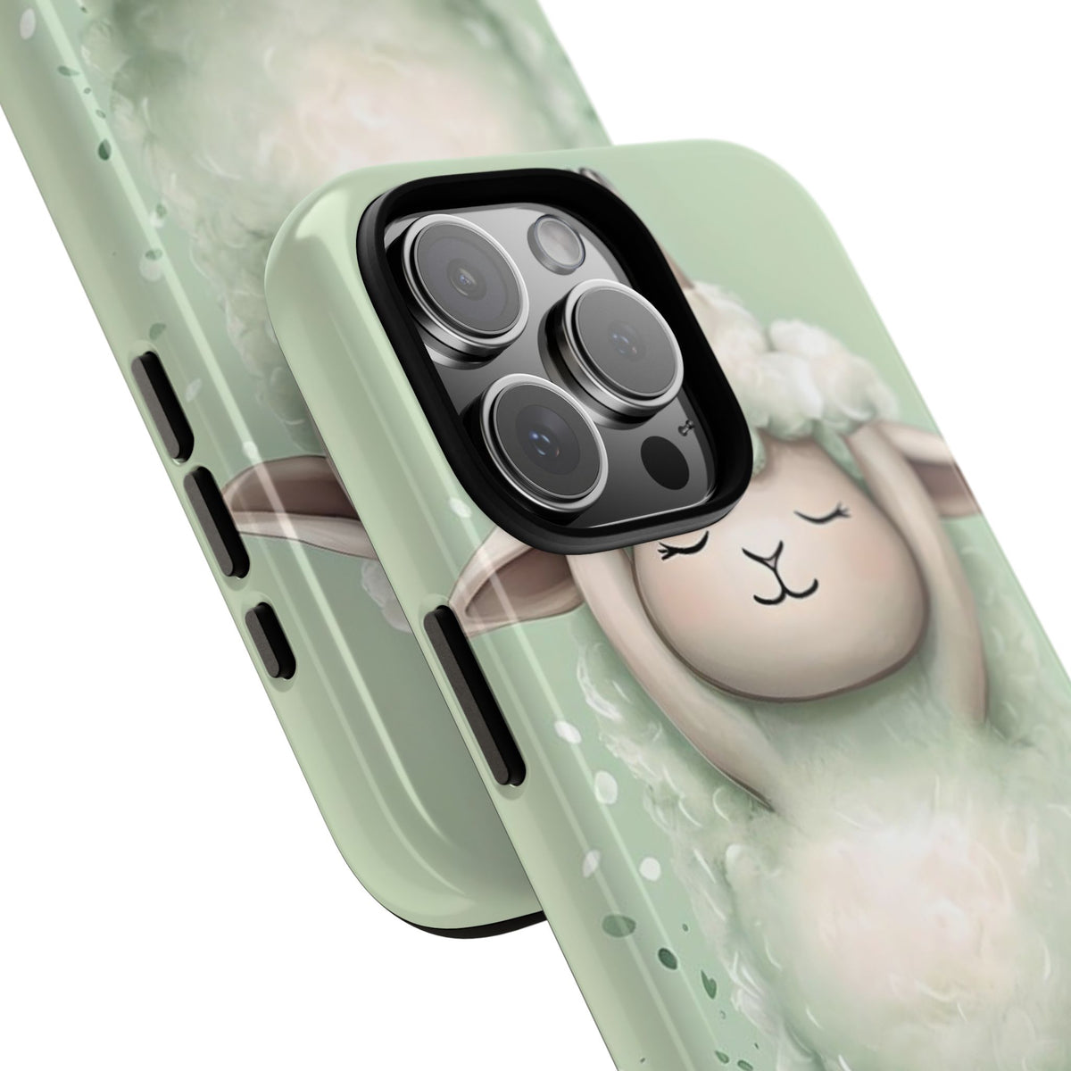 Cute Yoga Sheep Phone Case — Pastel Lamb Ballerina Protective Cover