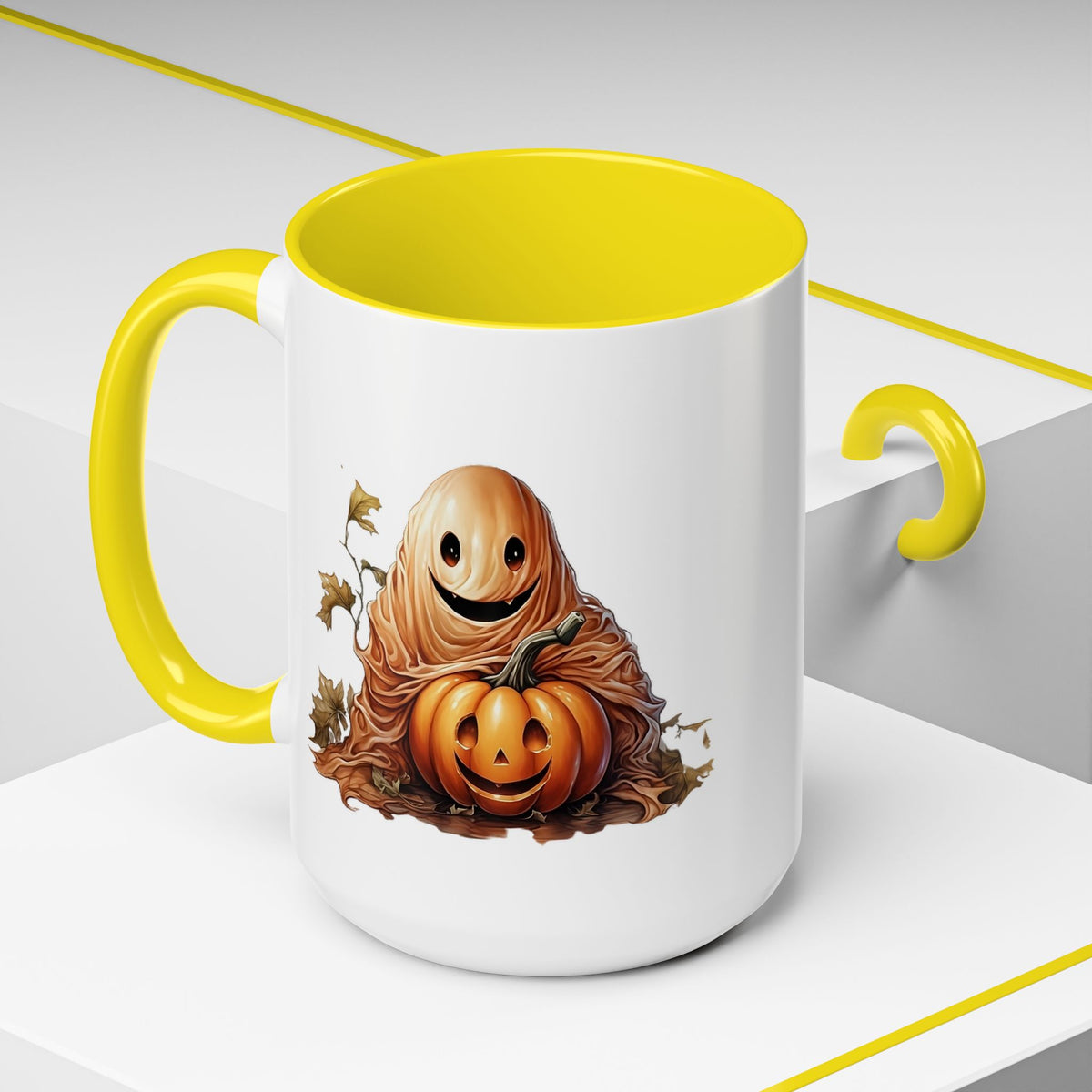 Whimsical Halloween Coffee Mug | Pumpkin-Inspired Drinkware, Cute Fall Decor, Gift for Pumpkin Lovers, Cozy Autumn Vibe
