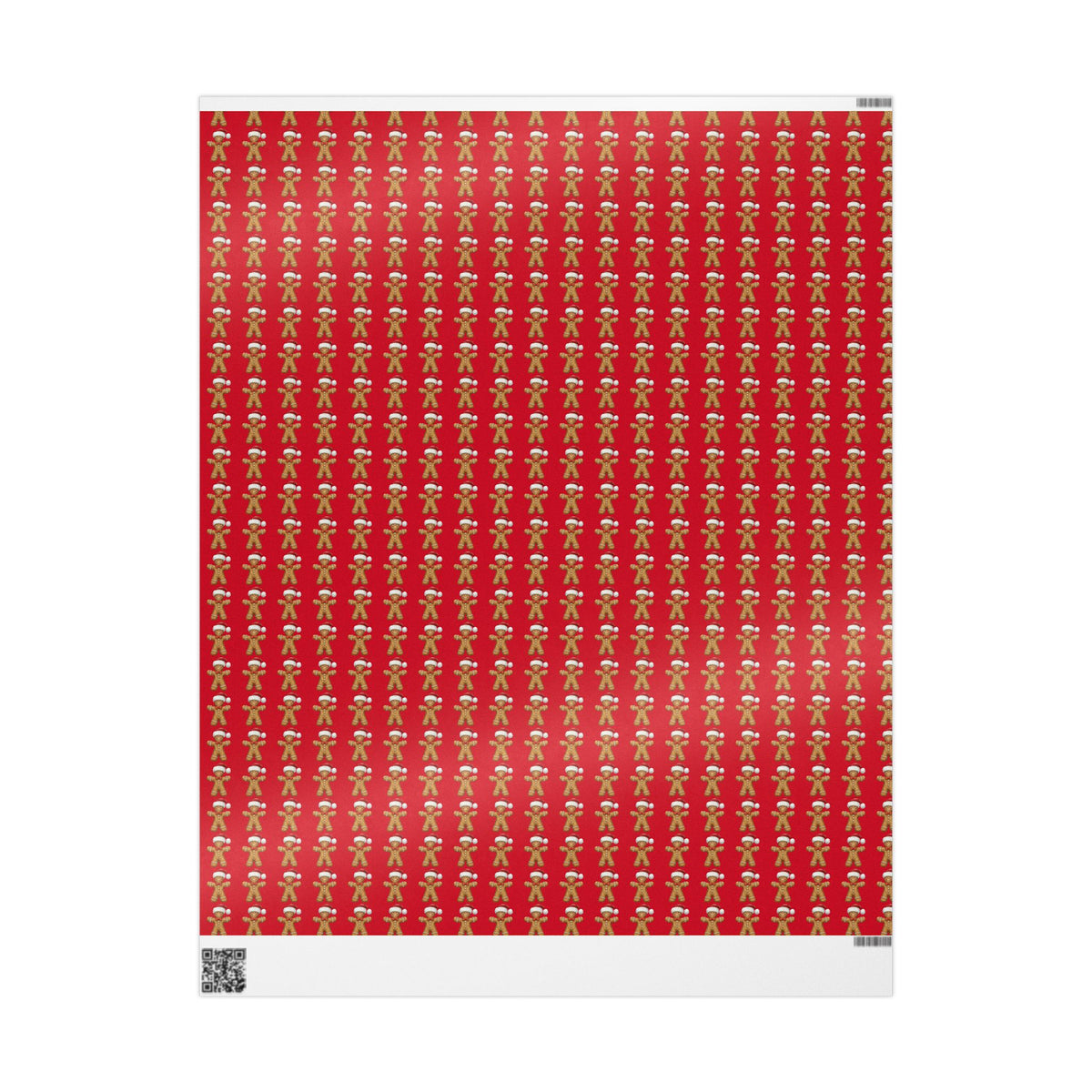 Festive Wrapping Paper for Gift-Giving, Christmas Wrap, Holiday Decorations, Gift Wrap for Birthdays, Gingerbread Theme