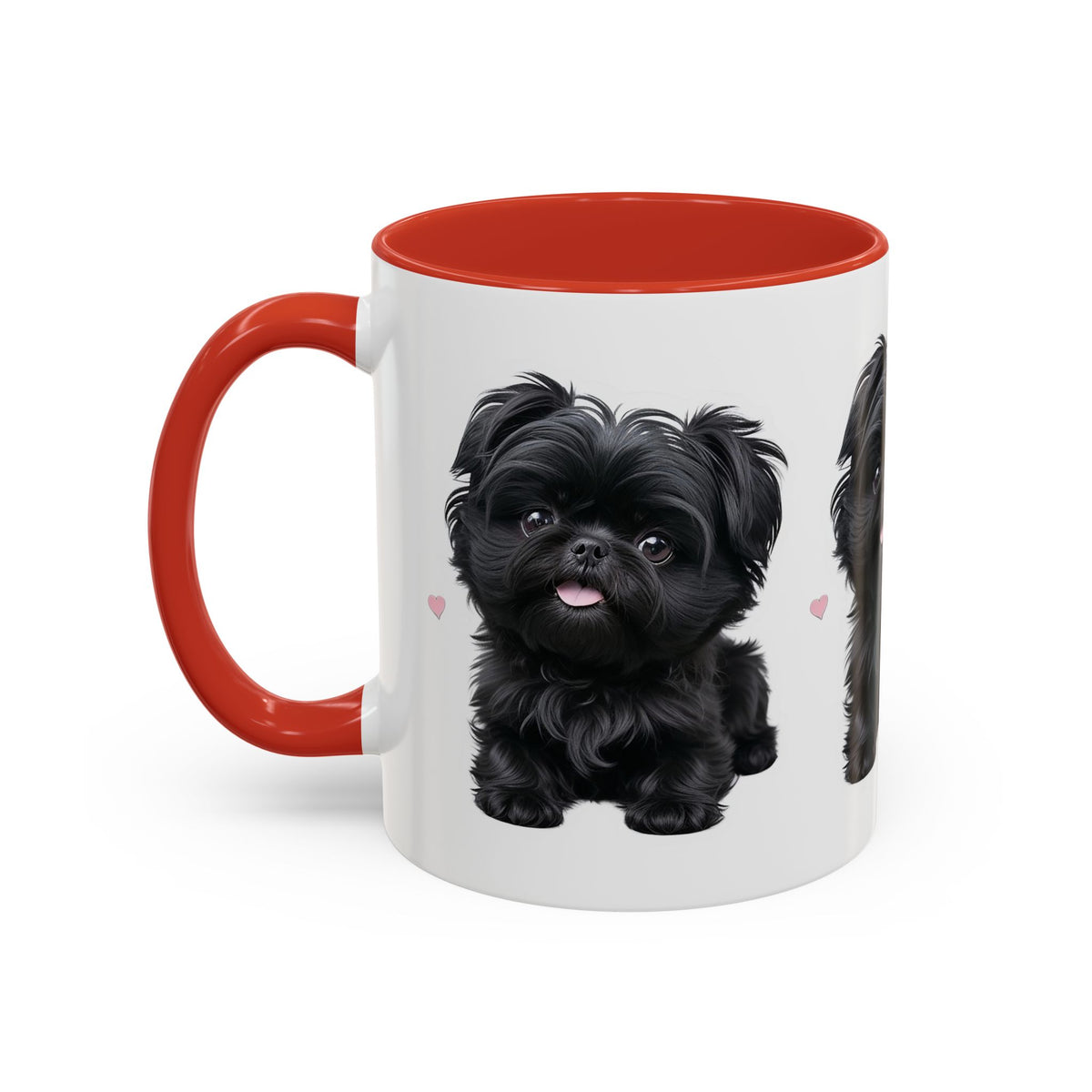 Cute Pug Accent Coffee Mug, Pet Lover Gift, Coffee Cup, Dog Mom Mug, Black Dog Ceramic Mug