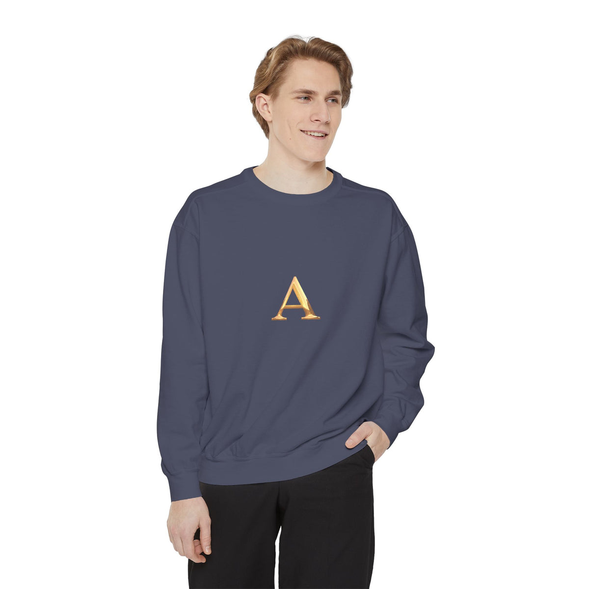 Stylish Monogrammed Sweatshirt, Personalized Gift, Cozy Layering, Casual Wear, Birthday, Holiday Present