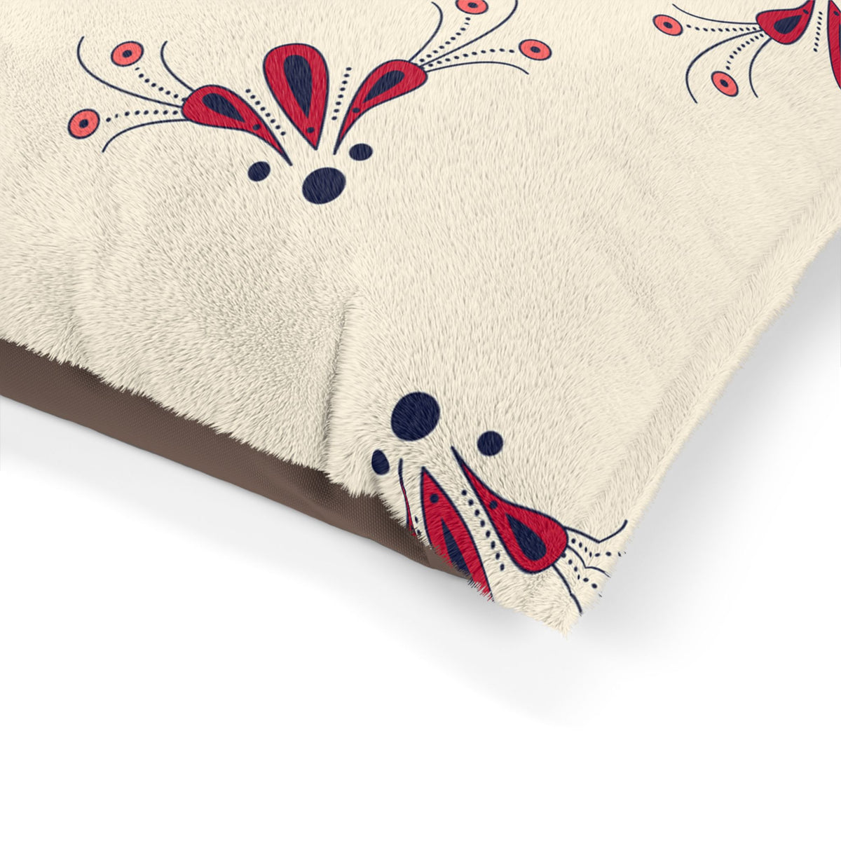 Cozy Floral Pet Bed, Stylish Dog Bed, Cat Bed, Soft Pet Cushion, Decorative Pet Decor
