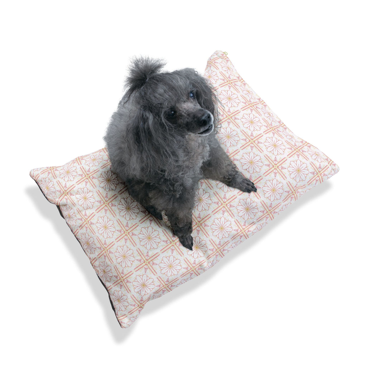 Chic Floral Pet Bed - Cozy Dog Bed, Cat Bed, Luxury Pet Cushion, Soft Decorative Pet Bed, Stylish Animal Furniture