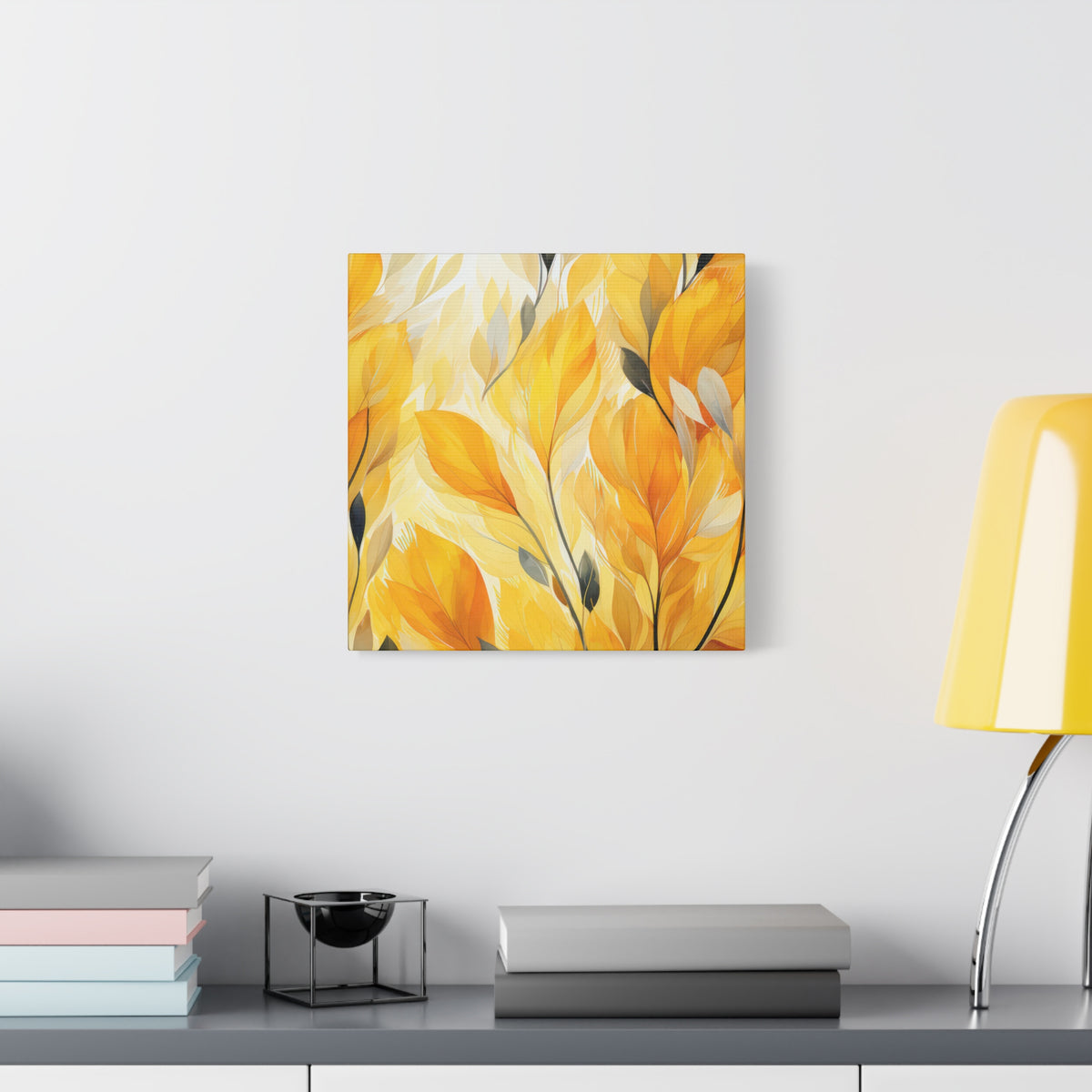 Gorgeous Yellow Matte Canvas Art Print, Stretched, 1.25"