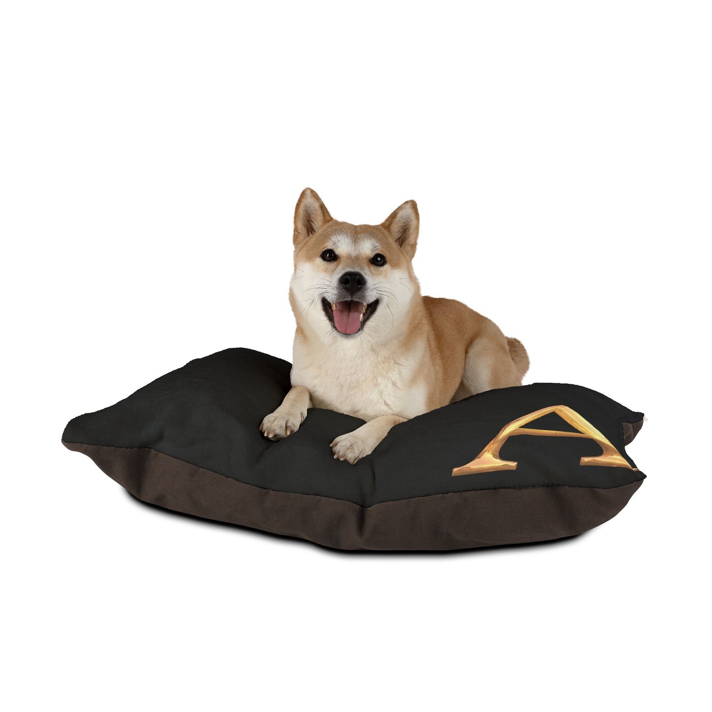 Personalized Pet Bed with Initial - Letter A Custom Dog Bed, Cozy Cat Bed, Unique Pet Gift, Monogrammed Pet Pillow
