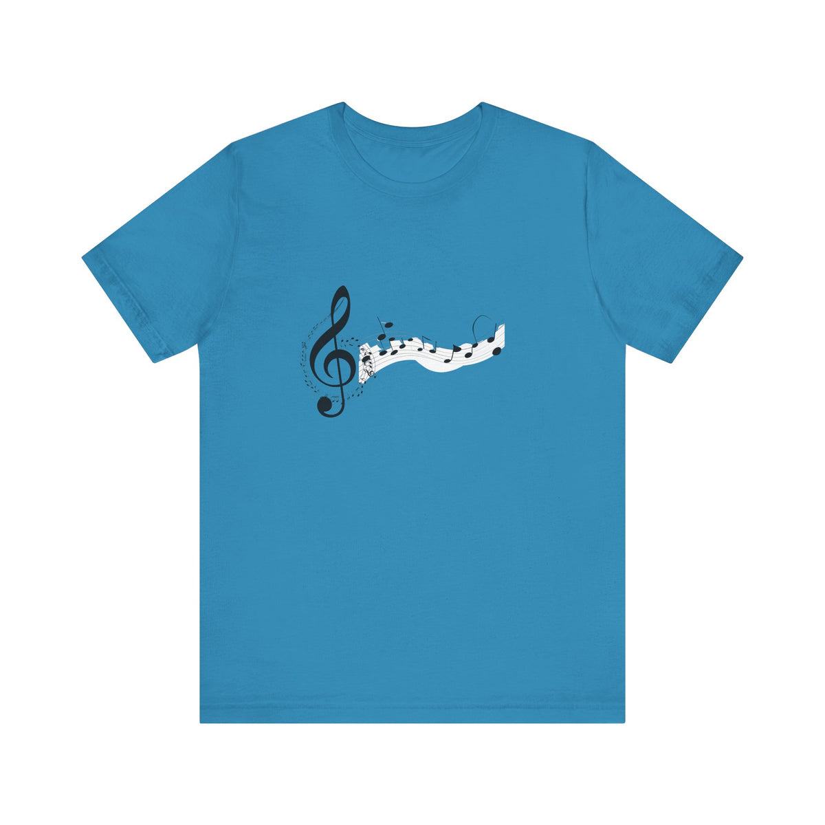 Musical Notes Short Sleeve Tee for Music Lovers