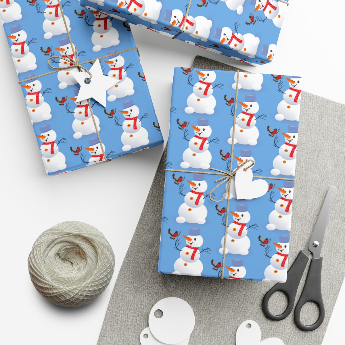 Snowman Gift Wrap Papers for Holiday Cheer, Christmas, Winter Parties, Eco-Friendly Wrapping, Festive Gifts, Seasonal Celebrations