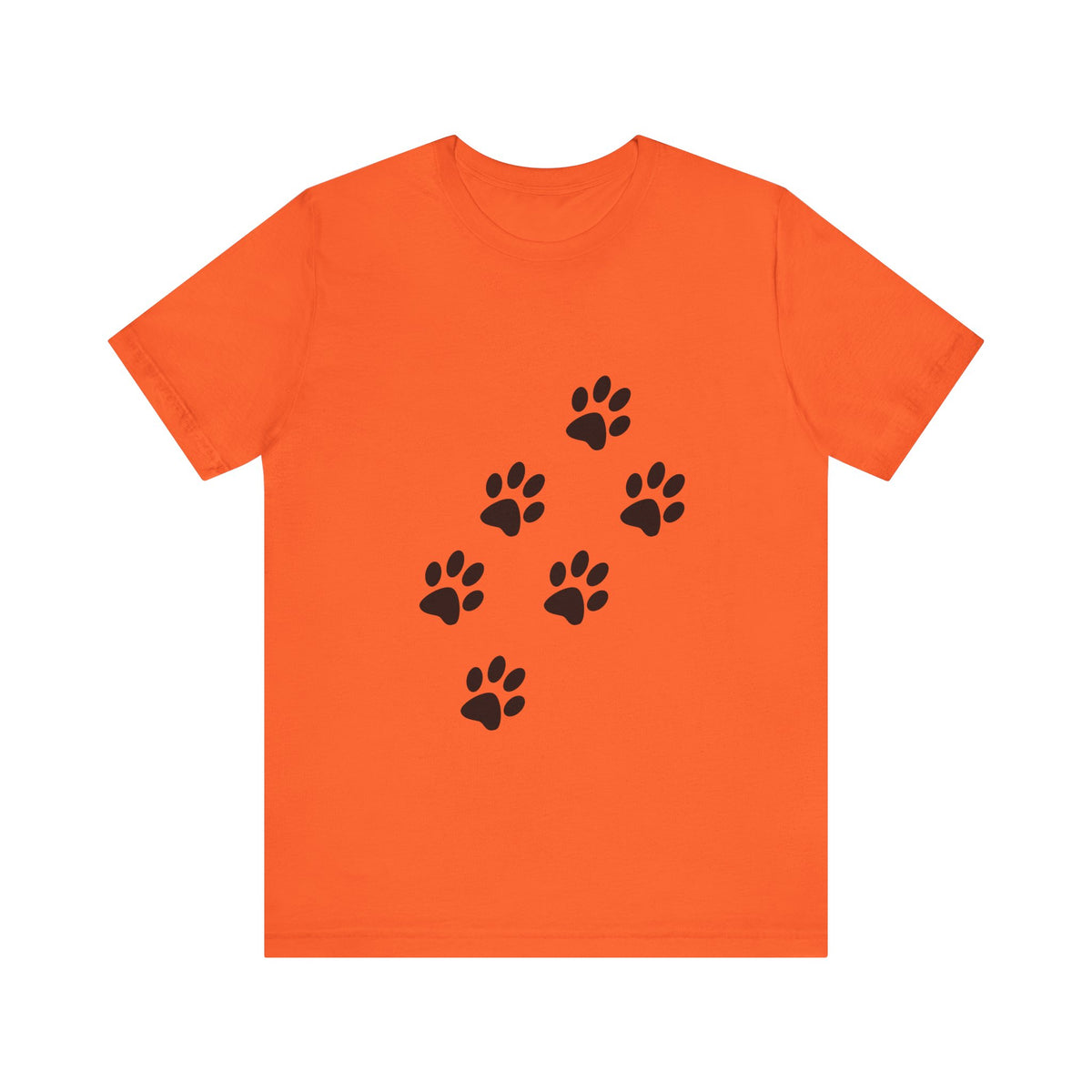 Paw Print Short Sleeve Tee | Unisex Animal Lover Shirt, Pet Owner Gift, Casual Wear, Gifts for Dog Lovers, Comfortable T-Shirt
