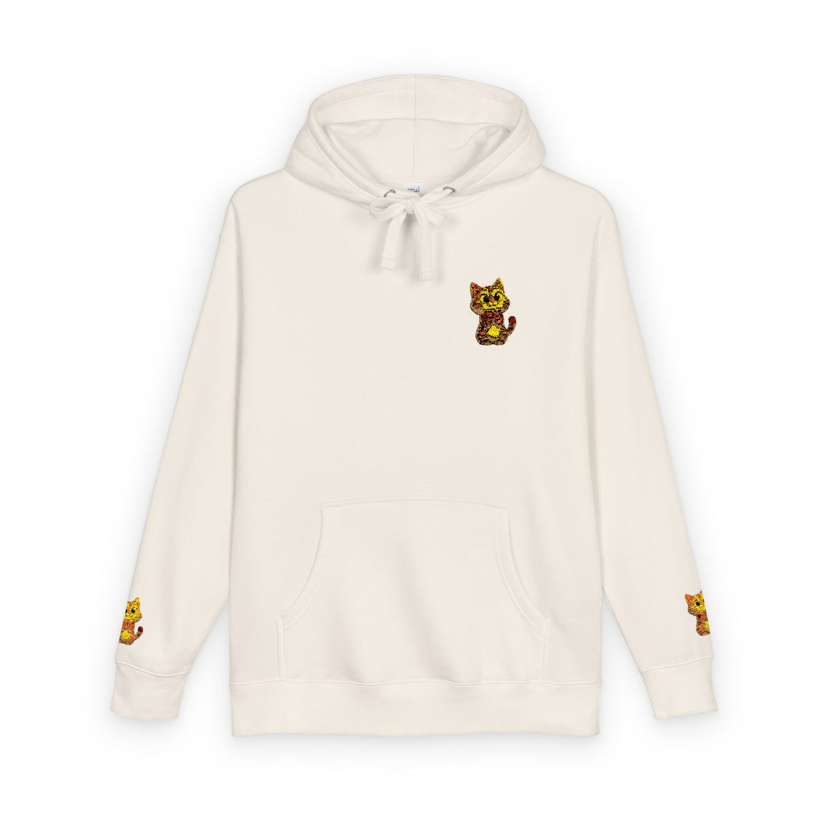 Cozy Fleece Hoodie with Cute Animal Design, Unisex Sweatshirt for Casual Outings, Gifts for Animal Lovers, Perfect for Fall and Winter