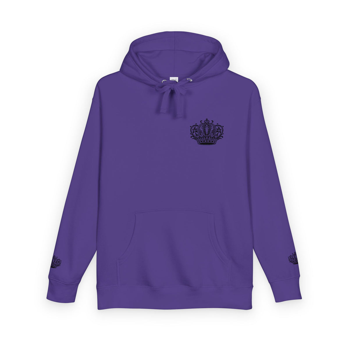 Crown Floral Unisex Fleece Hoodie | Cozy Streetwear, Perfect Gift for Him & Her, Autumn Fashion, Casual Wear, Trendy Outfit