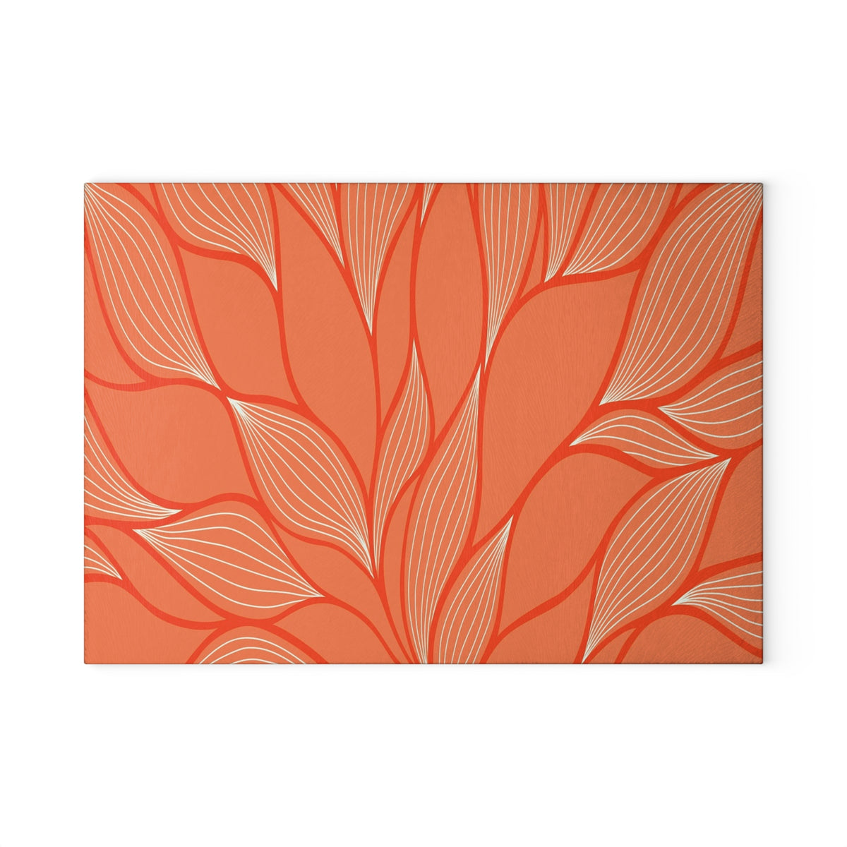 Elegant Floral Design Glass Cutting Board - Perfect for Weddings, Housewarming, or Any Culinary Enthusiast