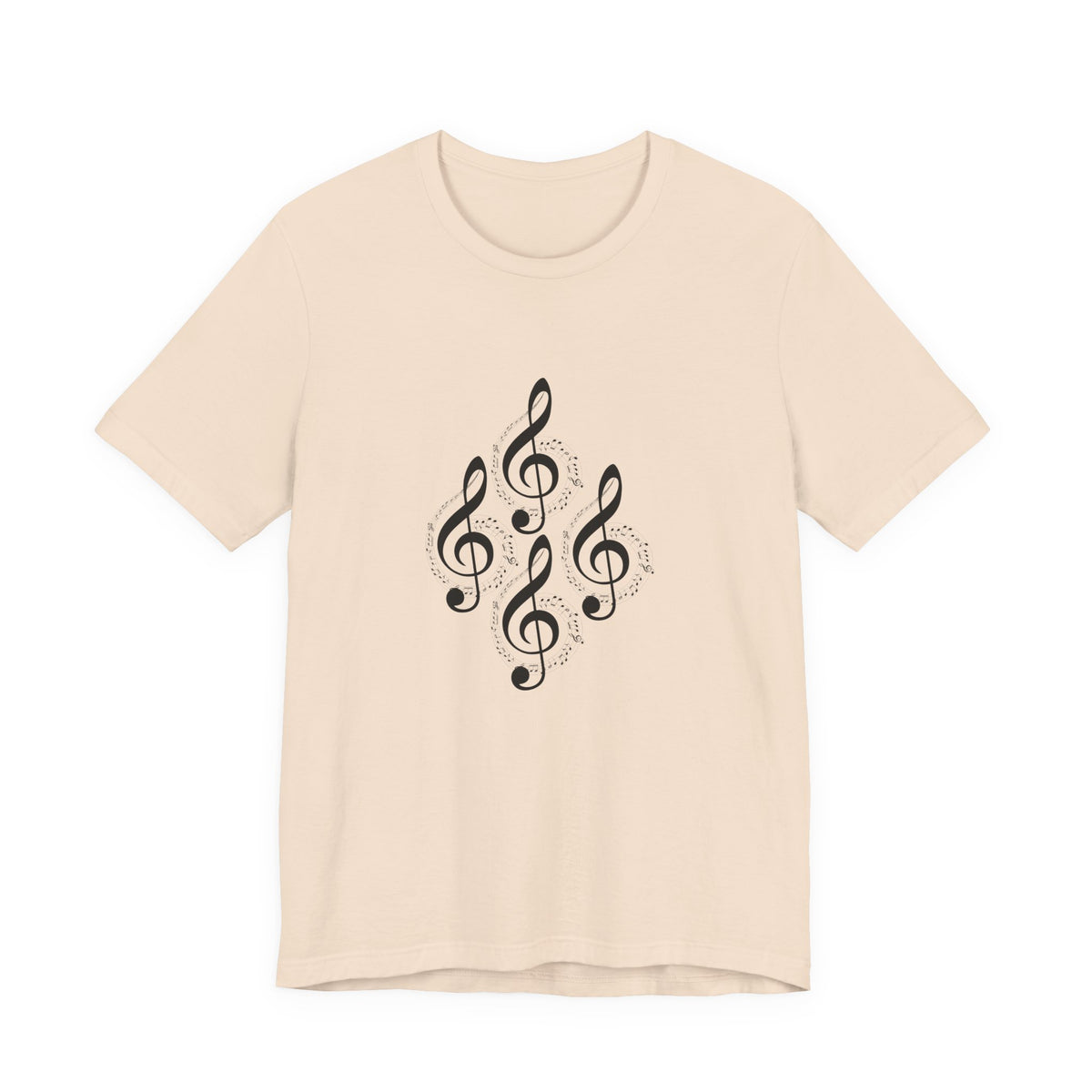 Musical Notes Tee - Perfect for Music Lovers, Casual Wear, Concerts, Festivals, Unique Gift Idea