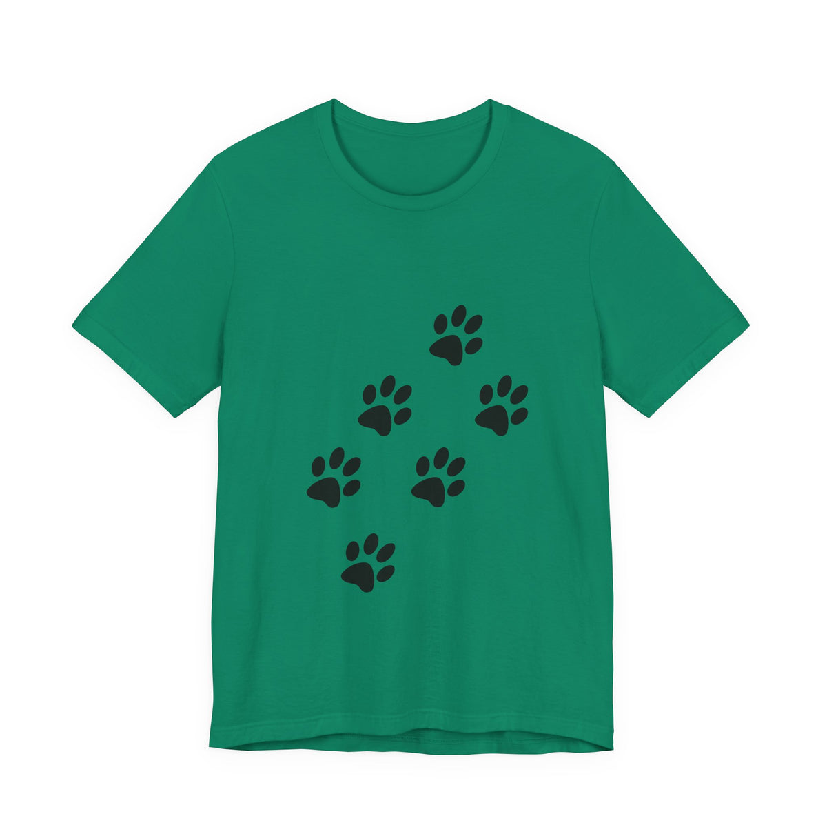 Paw Print Short Sleeve Tee | Unisex Animal Lover Shirt, Pet Owner Gift, Casual Wear, Gifts for Dog Lovers, Comfortable T-Shirt
