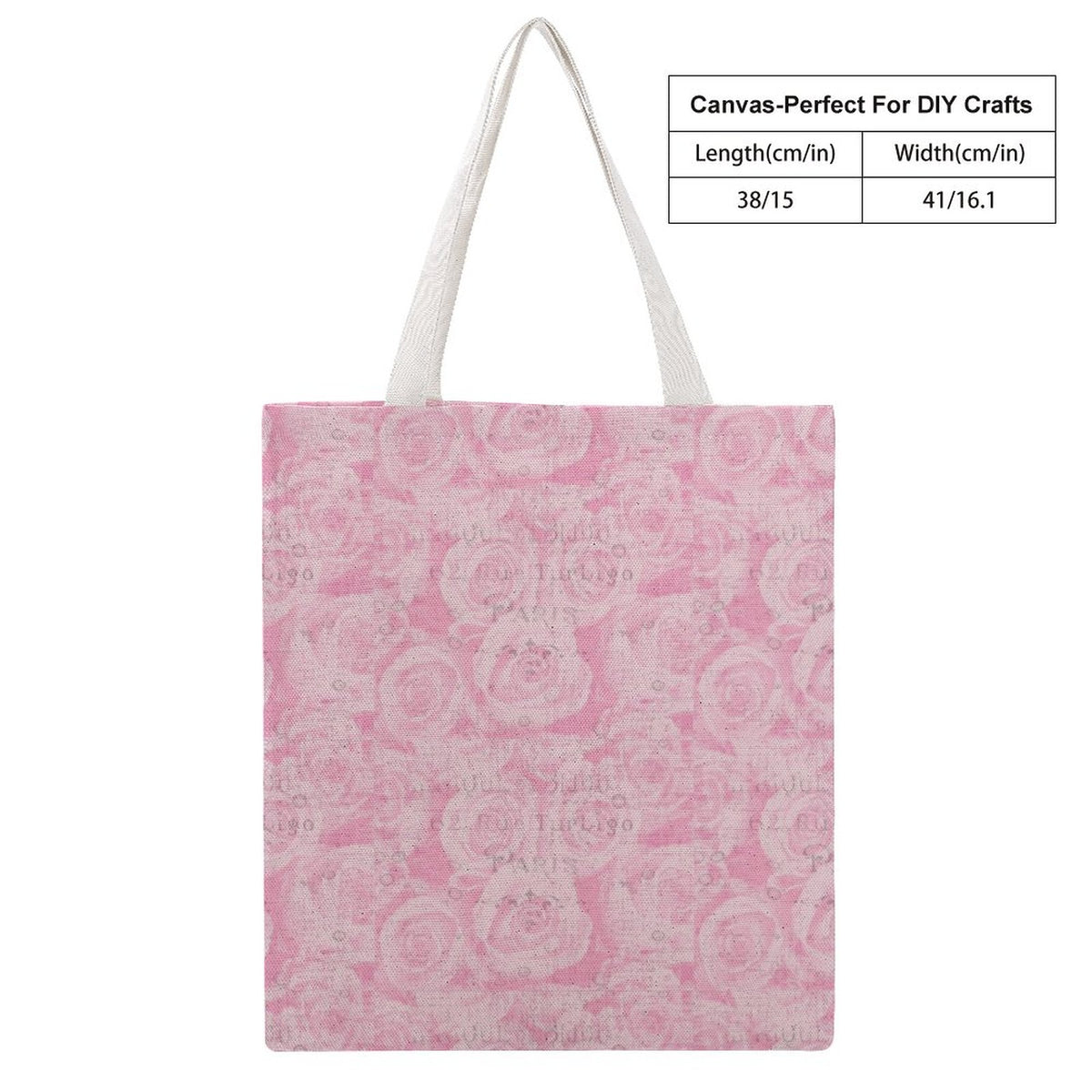 Martin Canvas Tote Handbag with Dual-sided Printing
