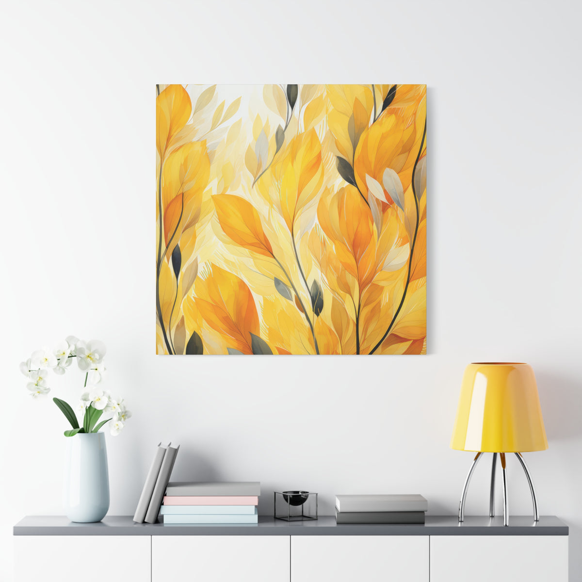 Gorgeous Yellow Matte Canvas Art Print, Stretched, 1.25"