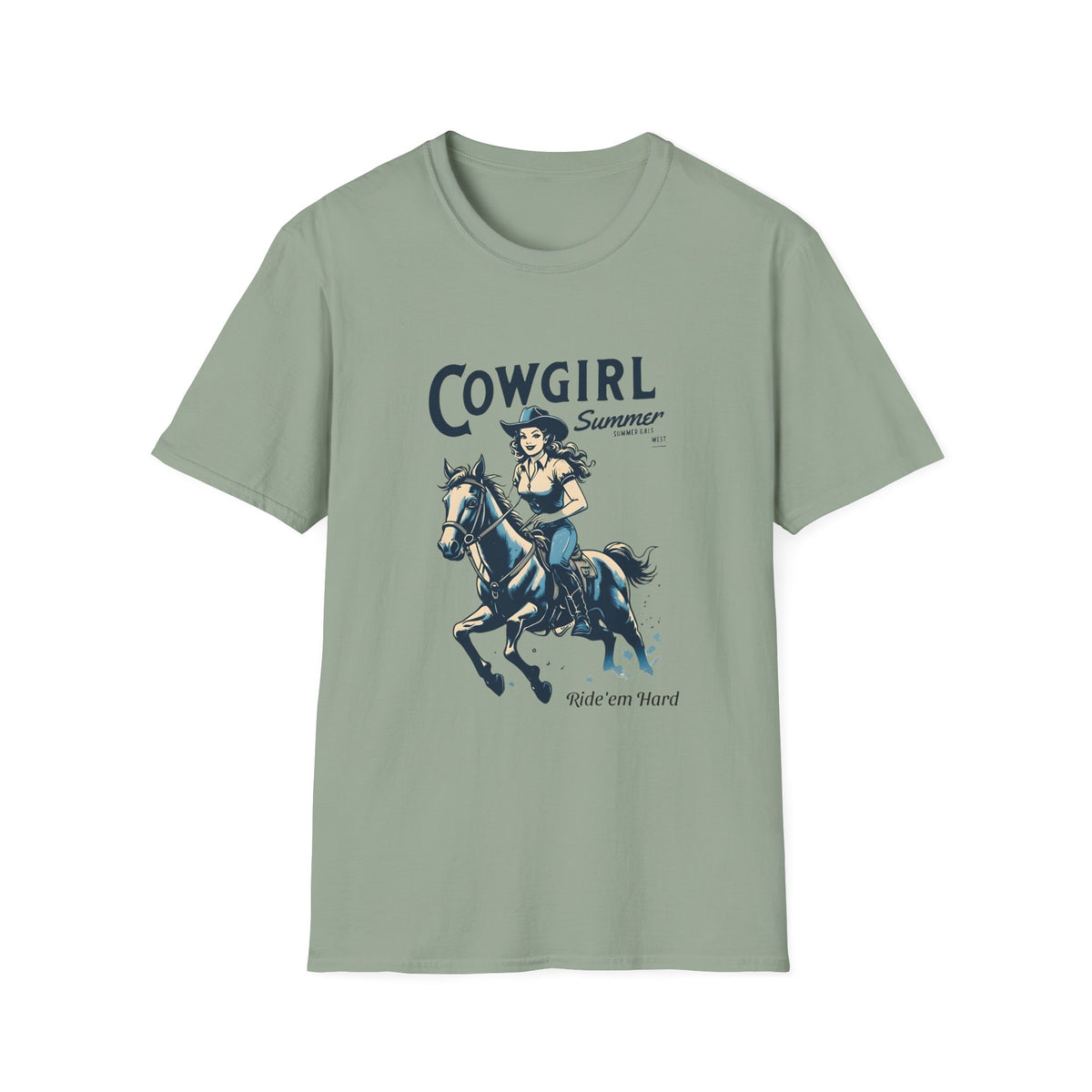 Cowgirl Summer Soft style T-Shirt for Horse Lovers