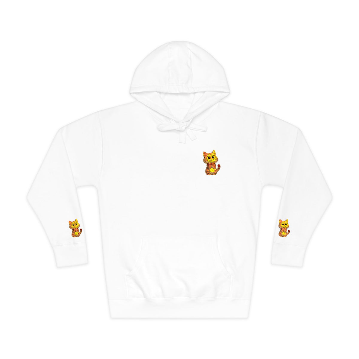 Cozy Fleece Hoodie with Cute Animal Design, Unisex Sweatshirt for Casual Outings, Gifts for Animal Lovers, Perfect for Fall and Winter