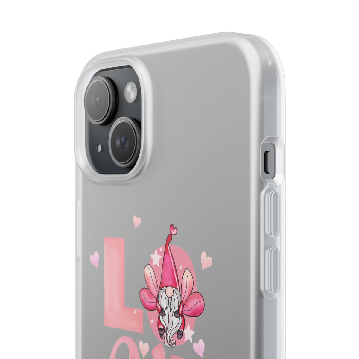 Love Gnome Phone Case — Cute Pink Valentine Flexi Case