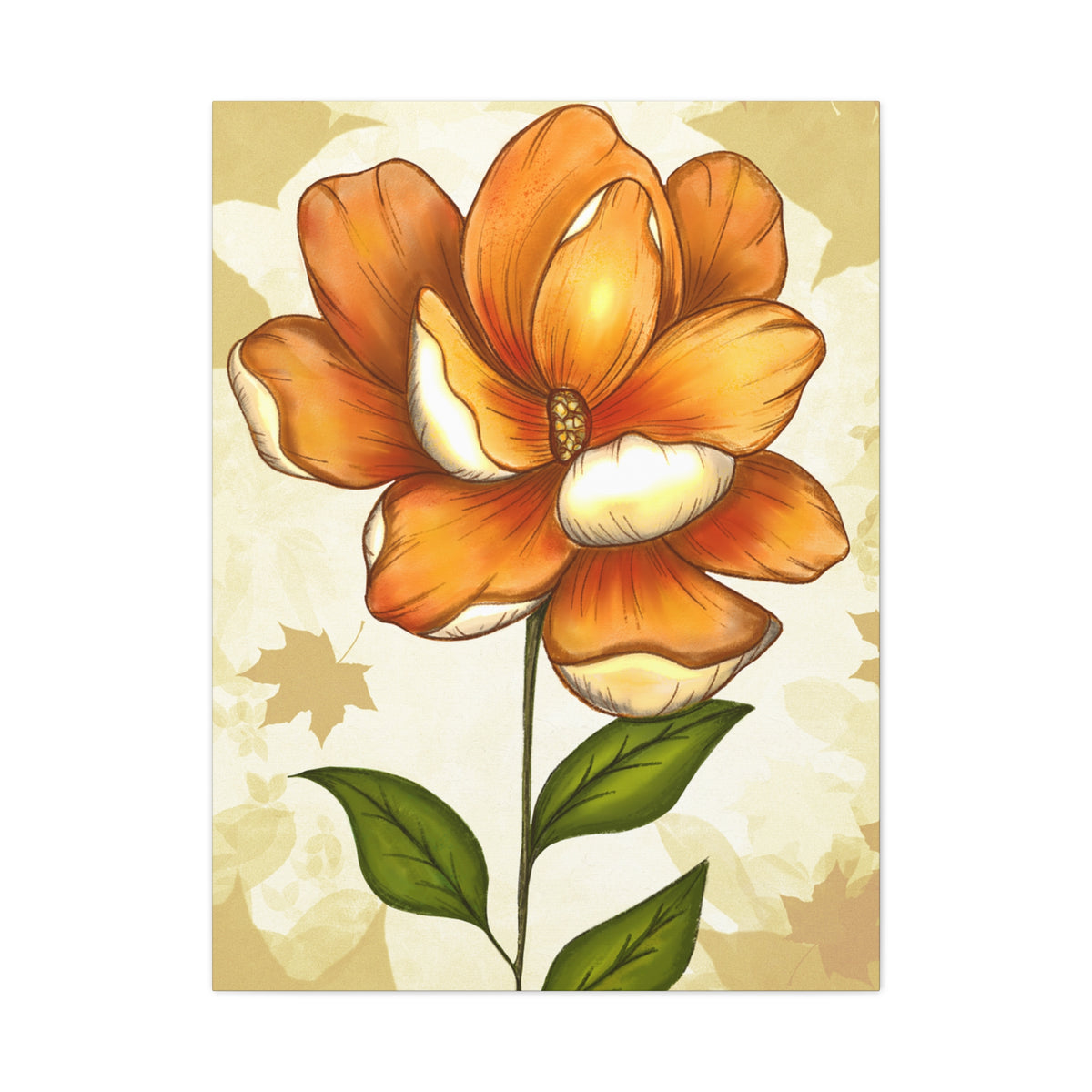 Copy of Matte Canvas, Stretched, 1.25" Tulips Pink and Purple Flowers