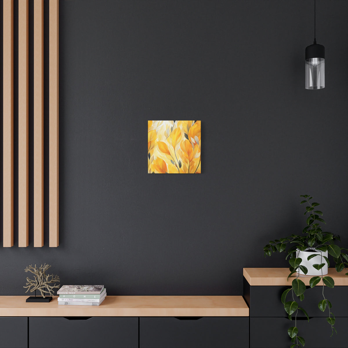 Gorgeous Yellow Matte Canvas Art Print, Stretched, 1.25"