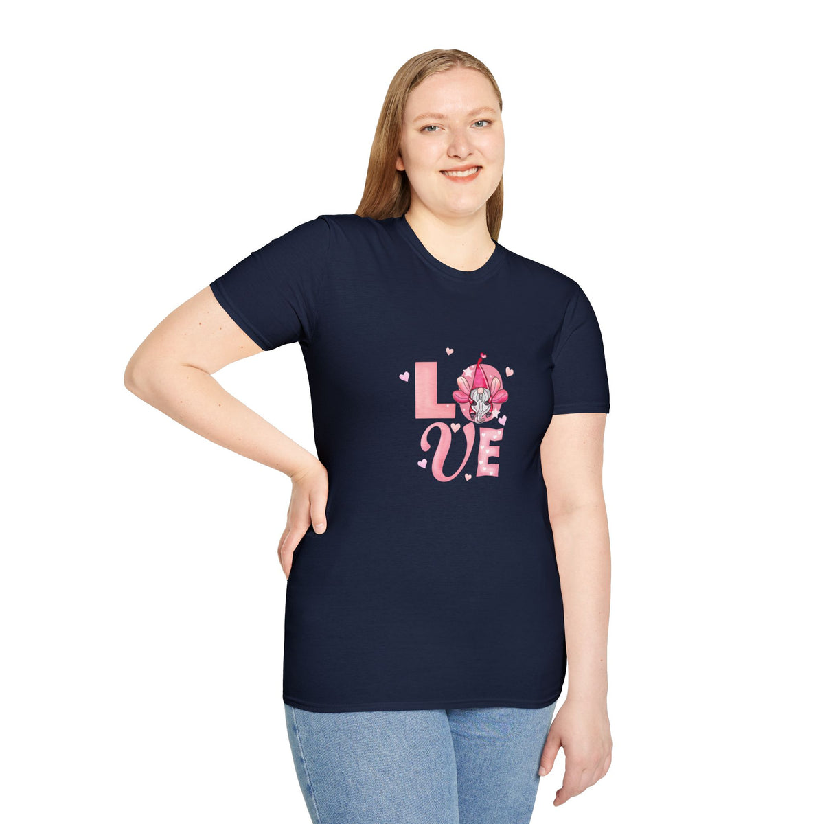 Love Cherry Blossom T-Shirt — Pink Floral "LOVE" Graphic Tee