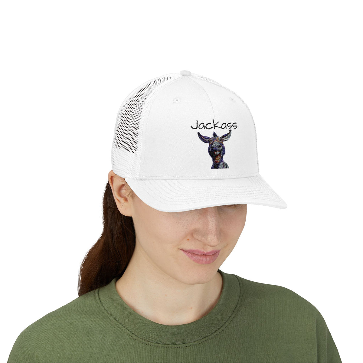 Humorous Jackass Snapback Trucker Cap