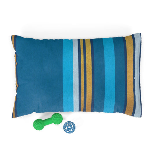 Colorful Striped Pet Bed, Cozy Dog Pillow, Cat Sleeping Pad, Stylish Pet Cushion, Modern Pet Decor, Indoor Pet Bed
