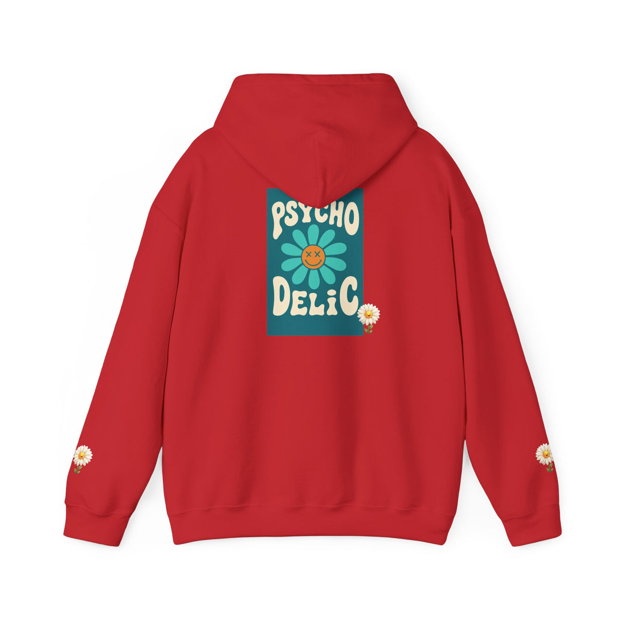 Psychedelic Floral Hoodie, Cozy Sweatshirt for Casual Style, Gift for Flower Lovers, Cute Streetwear, Spring Fashion, Art Tee
