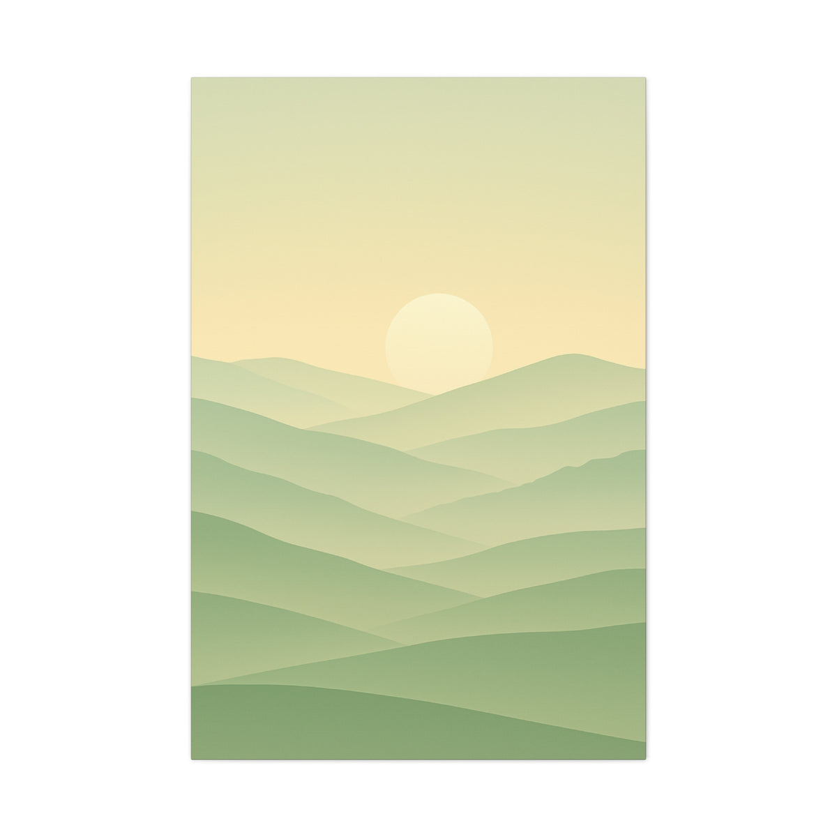 Matte Canvas, Stretched, 1.25" Sunset or Sunrise