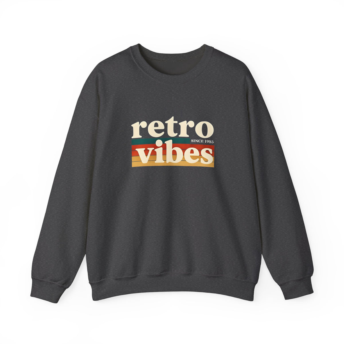 Retro Vibes Crewneck Sweatshirt, Unisex Vintage Style, Cozy Fall Fashion, Gift for Music Lovers, Chill Weekend Wear