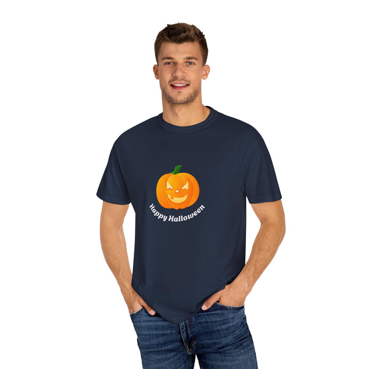 Halloween Pumpkin T-Shirt, Unisex Fall Shirt, Spooky Tee, Autumn Casual Wear, Trick or Treat Costume